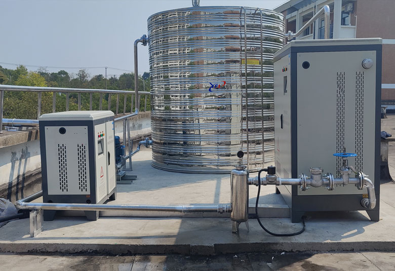 安徽合肥一六八中学热水供应180KW商用电磁热水锅炉项目